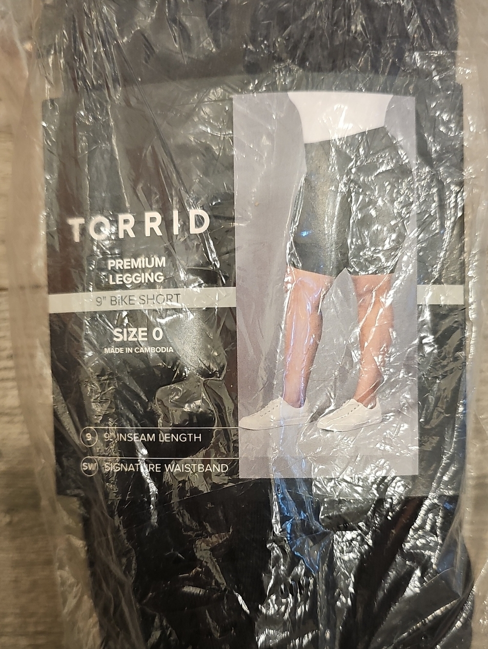 torrid Black 9" Premium Bike Shorts